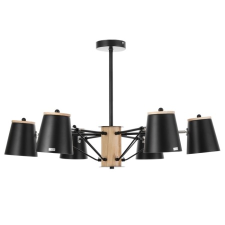 Chandelier "Irvina" 6he27 40w Black 75x75x50cm-3