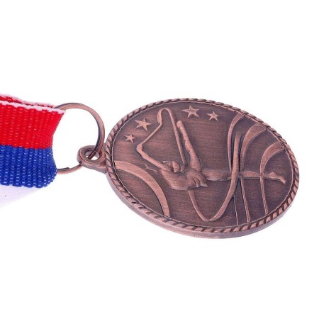 Thematic medal "Gymnastics", bronze, d = 3.5 cm-3