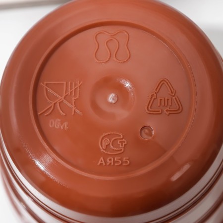 Pot with the Classic Podon, 600 ml, Terracotta color-3