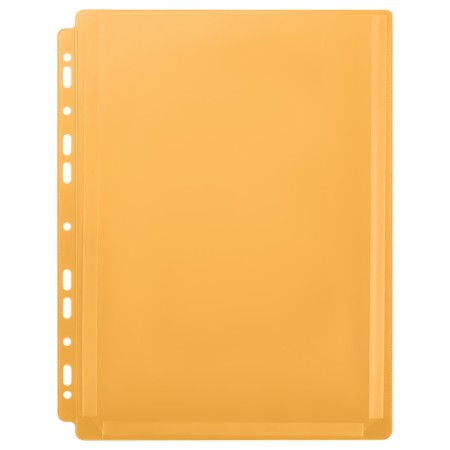 A4, 180MKM, calligrata top, PVC, with extension, matte, vertical, 5 pieces, orange, orange-1