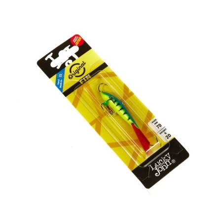 Balancir Lucky John Fin 5 + tee, 7 cm, color 36rt blister-6