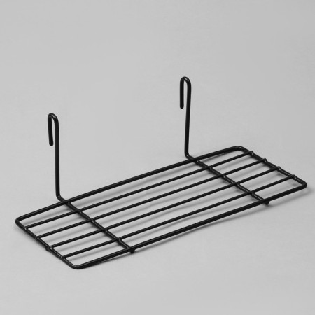 Shelf on a grid, 25 × 10.5 × 8 cm, black color-1