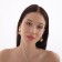 Earrings with pearls "Shar ladd" nest, white color in gold