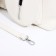 Luggage bag with a zipper, 3 outer pockets, white color