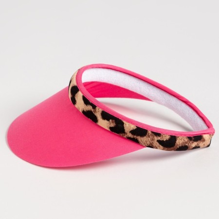 Feminine visor minaku "leopard" color pink, rn 56-58-1