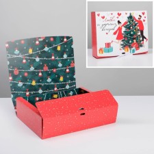 Folding double -sided box 
