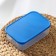 A set of food rectangular fodder containers, 3 pcs: 150 ml, 500 ml, 1.2 l, blue color