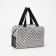 Cosmetic bag with zipper, dairy color