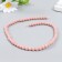 Beads for aromatherapy with the hole "Round. Light pink" d = 0.6 cm set of 60 pcs +-5
