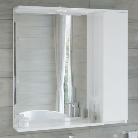 Closher-mirror suspended Sanstar "Quadro 70" White-3