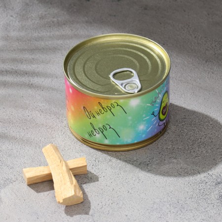 Incense natural Palo Santo "fell santo. Not neuros" in a tin can, 2 pcs-3