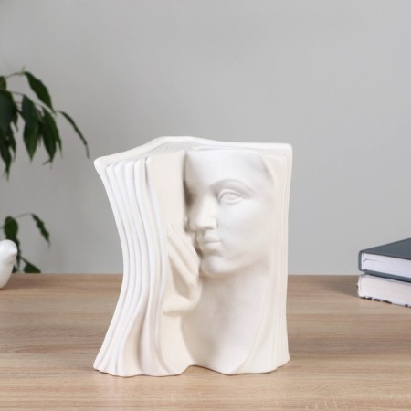 VAZA Ceramics Table "Valentine" Loner, 19 cm, white