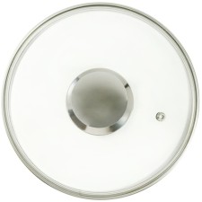 Glass cover Panairo Chrome, with a lid, d = 24 cm