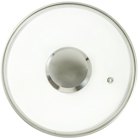 Glass cover Panairo Chrome, with a lid, d = 24 cm