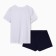 Female pajamas (T -shirt, shorts), white/blue color, size 44