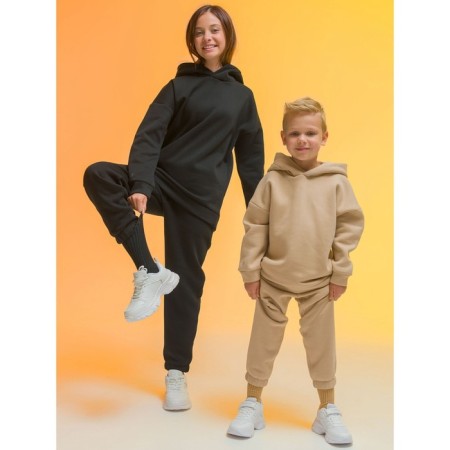 Children's sweatshirt, height 146 cm, black color-8