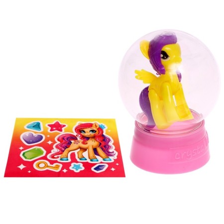 Toy "Sweet Pony" with stickers, mix-3
