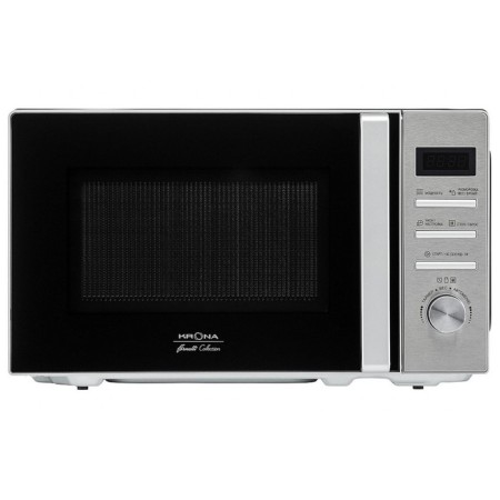 Microwave oven Krona Quantum 44 BL/IX, 800 W, 20 l, 8 modes, black-gray