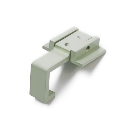 Furniture hook cappio basket, one -rod, green color-4