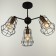 Chandelier 2210/3 E27 40W Black-Bronze 34.4x34.4x68 cm Bayerlux