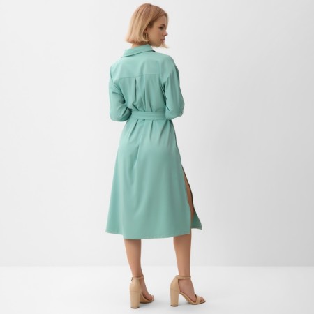 Women's dress Minaku: Casual Collection, green color, size 50-2