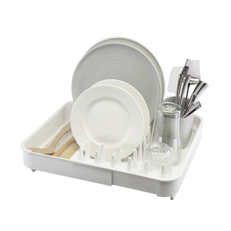 Smart Solutions Jarl Dishes, 41.2x11.5x36.5 cm, white color