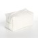 Cosmetic bag at the lightning textura, white color