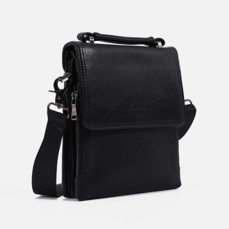 Male bag, black color