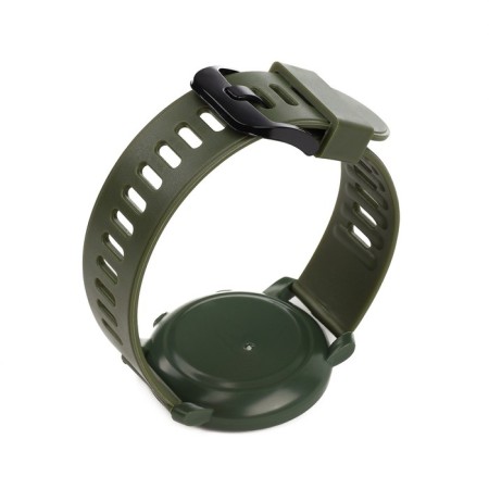 Men's washing watches, silicone strap, khaki-3