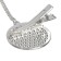 Set: Nipple - Orthodontic dummy with a holder, Baby, with a cap, from 6 months.., pink/silver, rhinestones