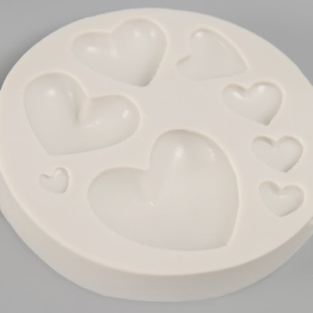 Mold Silicon "Hearts" 8 items-2