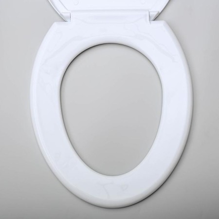 Sit with a toilet lid Rossplast "Decor. Drops ", 44.5 × 37.5 cm, white color-2