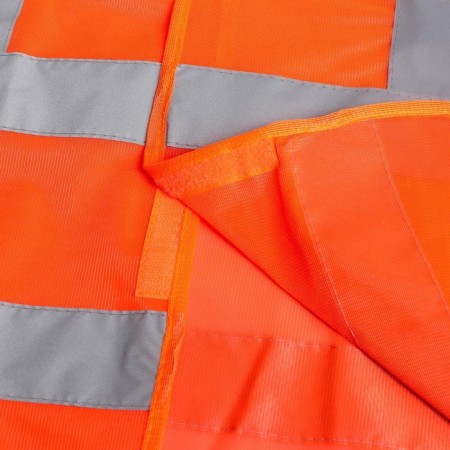 The vest is a signal, reflective, orange, 3 class, size L, 66 × 56 cm, 60g/m2-2