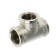 ValTec tee, 1/2 ", internal thread, nickelized brass