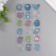 Stickers for creativity plastic "Color Floral Wealth" 9.3x20.4 cm