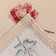 Towel of the share "flowers" 28x46 cm, 100% cotton, waffle 160 g/m2