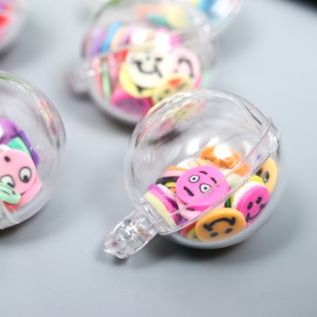 Suspension for creativity Plastic "Ball - Smiles" 2.5x2 cm