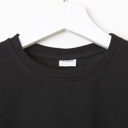 Kidsa (sweatshirt, trousers) minku color black, height 152 cm-6