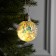 Retro Christmas ball, batteries, 5 LED, glow warm white
