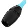 Bulas for rhythmic gymnastics inserted Grace Dance, 36 cm, blue/black color