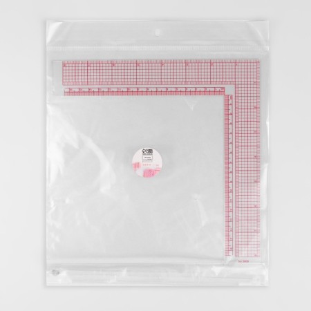 Line for cutting and sewing, 21.5 × 21.5 cm, transparent color-3