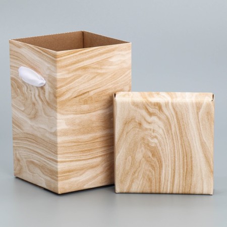 Folding box "Wood", 10 x 18 cm-3
