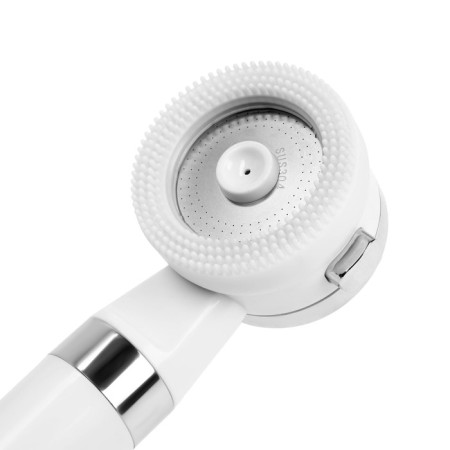 Shower watering can Zein Z3548, D = 60 mm, 3 modes, with rubber brushes, gel compartment, white-5