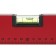 Matrix level, 60 cm, aluminum, 3 eyes, red, ruler