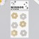 Mirror sticker "Flowers" 20x10 cm