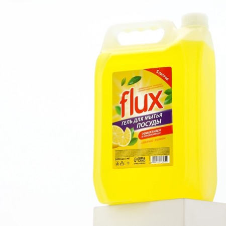Washing dishes, 5 liters, lemon aroma, Flux