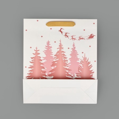 Package New Year's laminated “Fairytale Forest”, M 30 x 26 x 9 cm, New Year-5