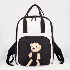 Backpack-Suma, lightning department, external pocket, black color