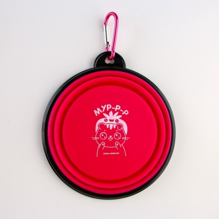 Set of drinking bowl and silicone bowl "cats"-9