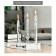 Current Cerosene Glass "Twisted Candle on the stand" Transparent 26x7x7 cm